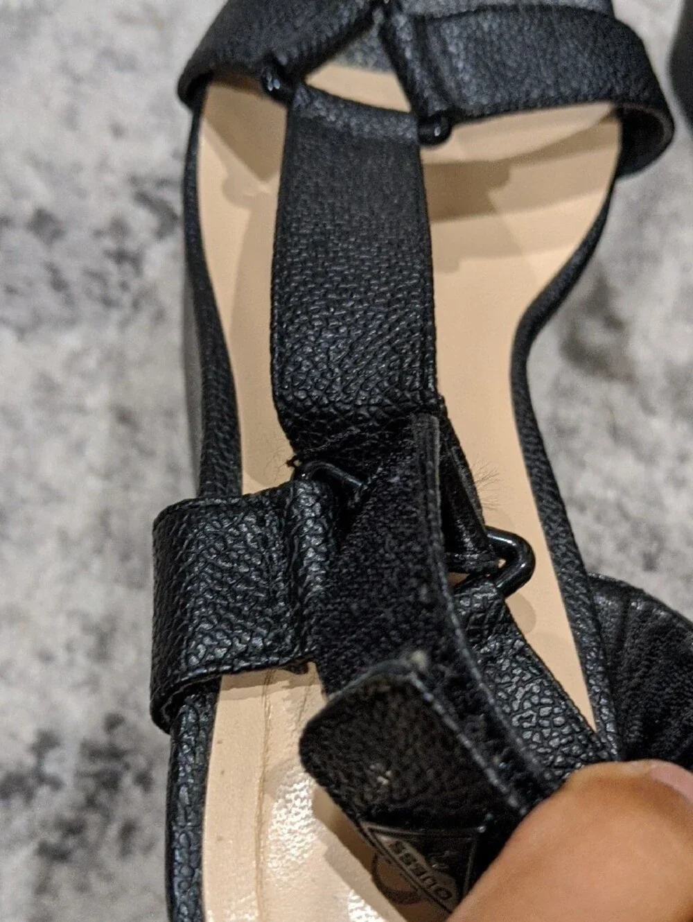 Guess Black Platform Wedge Sandals with Ankle Straps